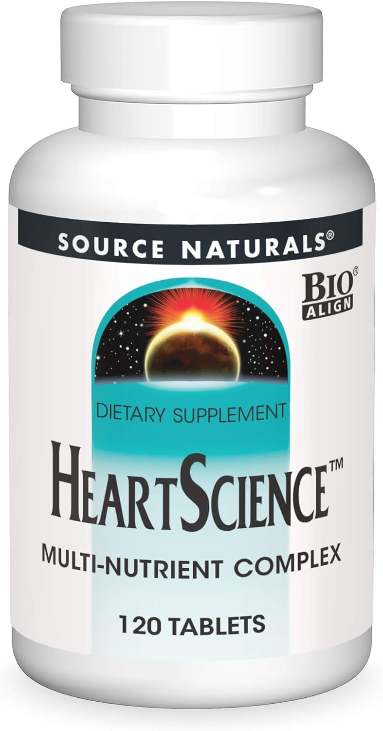 Source Naturals Heartscience Multi-Nutrient Complex - Supports Normal Heart Function & Blood Circulation - 120 Tablets