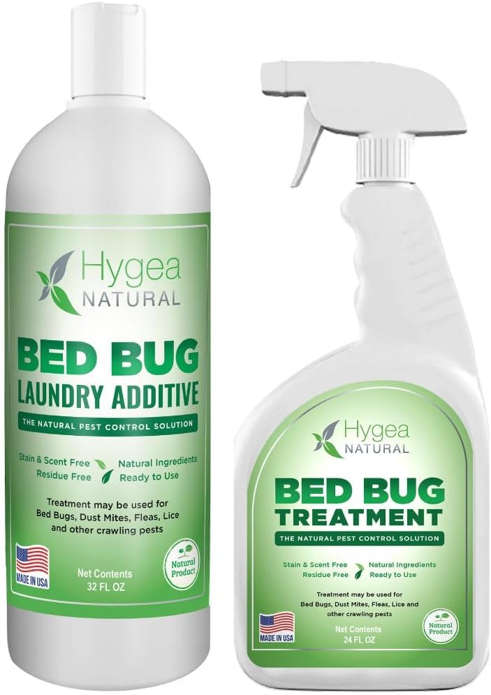 Bed Bug Spray Diy Extermination Kit- Lice Spray Treatment- Non-Toxic, Odorless,Safe For Children And Pets, All Water Safe Surfaces- Inclues Bed Bug Spray And Bed Bug Laundry Additive