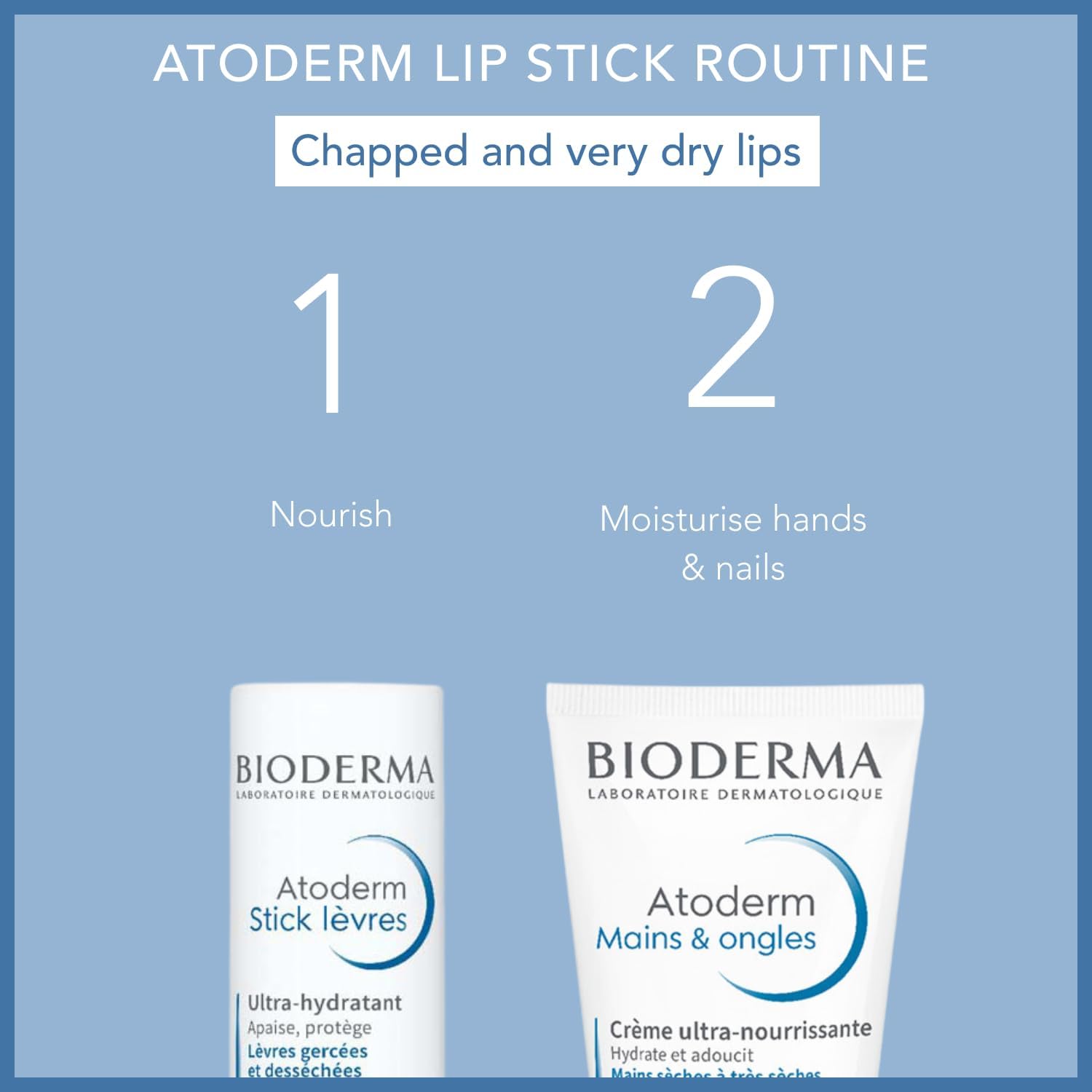 Bioderma Atoderm Lip Stick - Deeply Hydrating, Moisturising & Ultra Nourishing Lip Balm to Protect & Soothe Damaged & Dehydrated Lips, Enriched with Niacinamide, 4G : Amazon.co.uk: Beauty