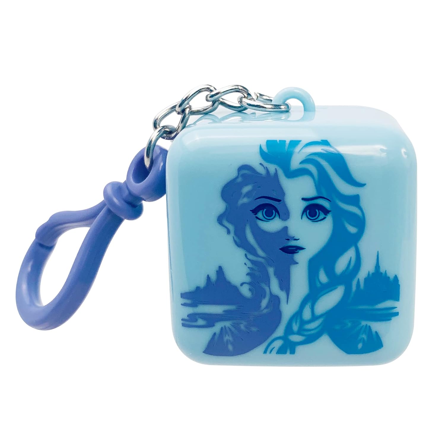 Lip Smacker Disney Frozen 2 Cube Keychain Flavored Lip Balm, Elsa, In My Ele-Mint, Clear, For Kids