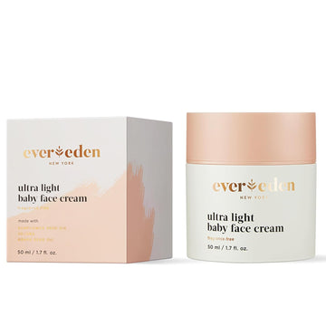 Evereden Ultra Light Baby Face Cream, 1.7 oz | Clean and Natural Baby Care | Non-toxic and Fragrance Free Baby Moisturizer | Plant-based and Organic Ingredients