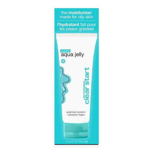 Dermalogica Clear Start Cooling Aqua Jelly (2 Fl Oz) Lightweight Gel Moisturizer For Oily Skin - Deeply Hydrate & Reduce Excess Oil For Dewy Glow With No Shine
