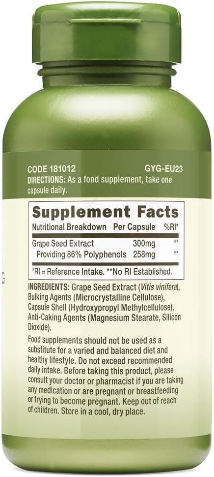 Gnc Herbal Plus Grape Seed Extract 300Mg | Provides Antioxidant Support | Vegetarian | 100 Count