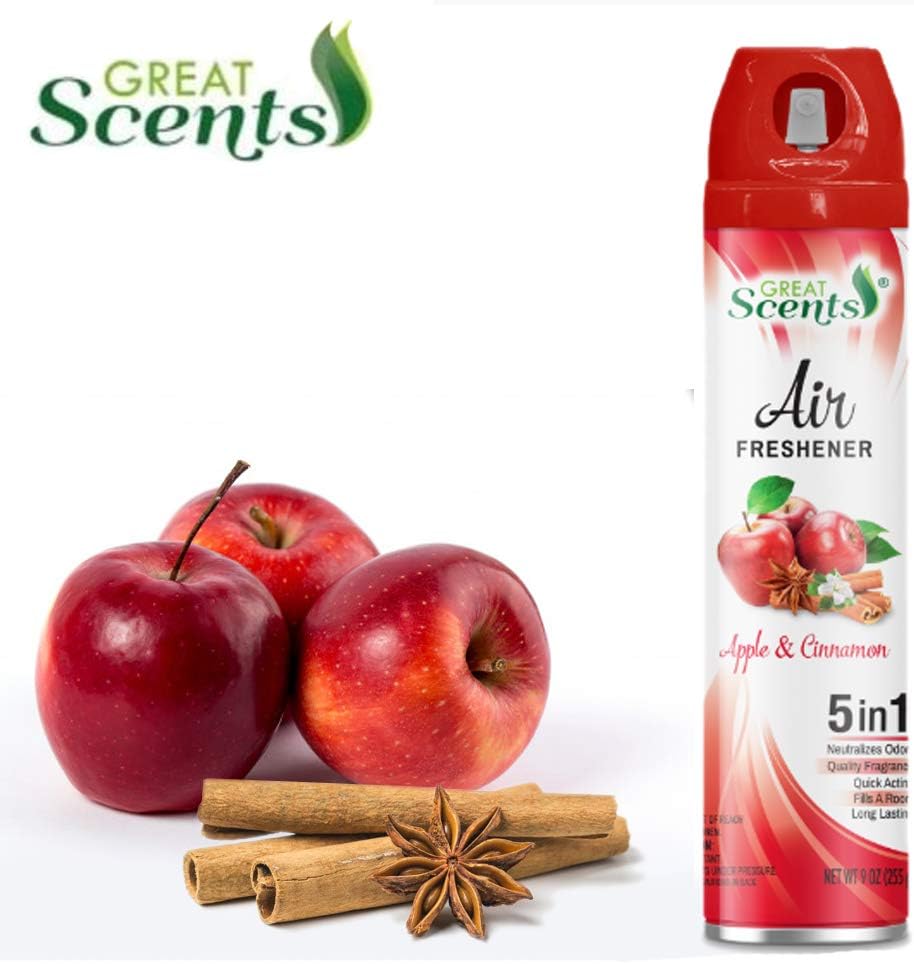 Great Scents Air Freshener Apple Cinnamon, 9 oz : Health & Household