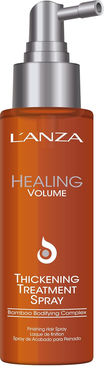 L'Anza Healing Volume Thickening Treatment Hair Spray, Boosts Shine, Volume, And Thickness For Fine And Flat Hair, Rich With Bamboo Bodifying Complex And Keratin (3.4 Fl Oz)