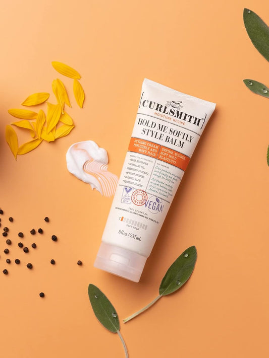 Curlsmith - Hold Me Softly Style Balm - Vegan Soft Hold Styling Cream For Wavy And Curly Hair, Natural Look (474Ml)
