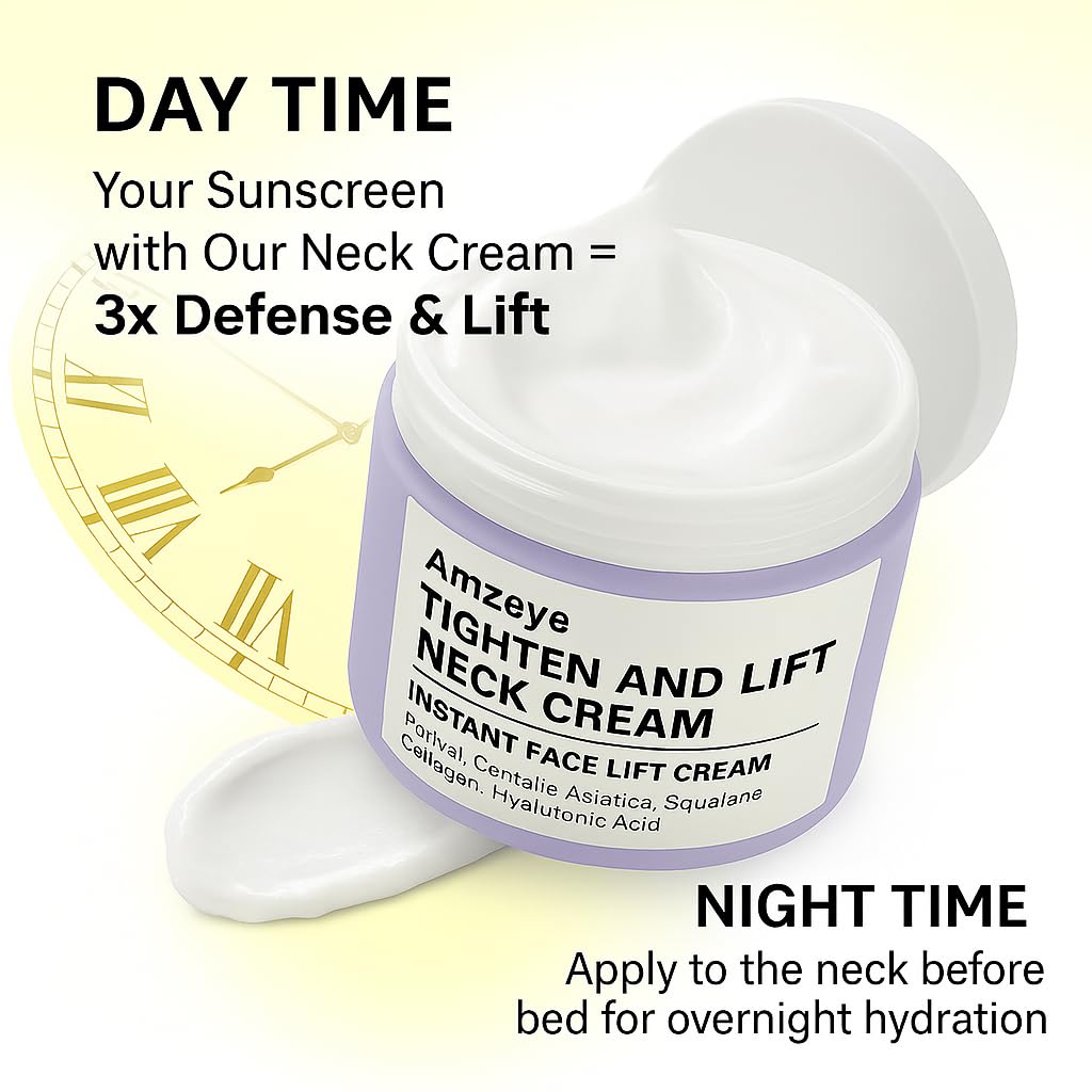 Tighten And Lift Neck Cream, Instant Face Lift Cream, 1.7 Fl Oz, Firming Fine Lines, Loose & Sagging On Face, Decollete & Other Skin Areas : Beauty & Personal Care