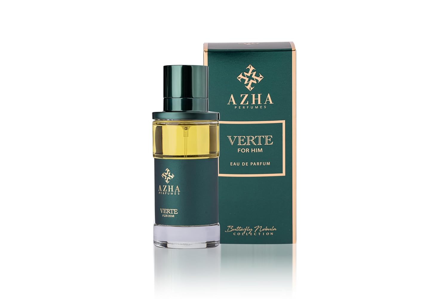 Verte - Aromatic Fougere Notes Of Cardamom, Cypress, Green | For Him | Butterfly Nebula Collection | 100Ml | Eau De Parfum : Beauty & Personal Care