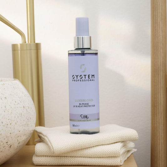 System Professional Luxeblond Bi-Phase Uv & Heat Protector, 180 Ml, Color Treated, Styling Agent