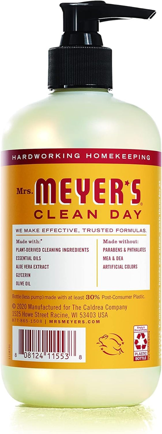 Mrs. Meyer'S Clean Day Hand Soap, Clementine, Made With Essential Oils, 12.5 Oz - Pack Of 3