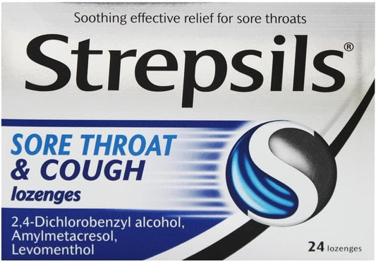 Strepsils Sore Throat And Cough, Pack Of 24