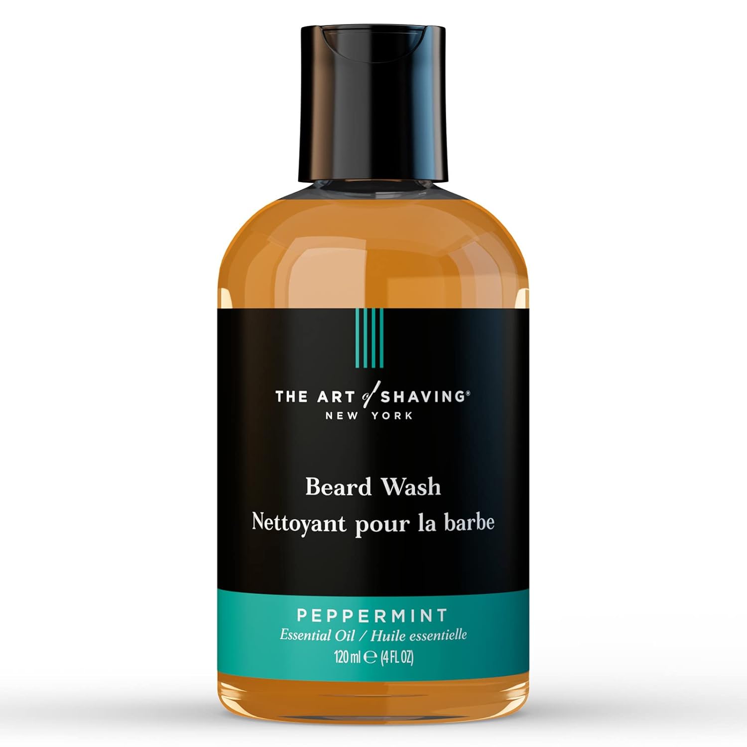 The Art Of Shaving Beard Wash - Leaves Beard Hair Clean & Soft, Removes Dirt, Oil, & Impurities, Peppermint, 4 Fl Oz