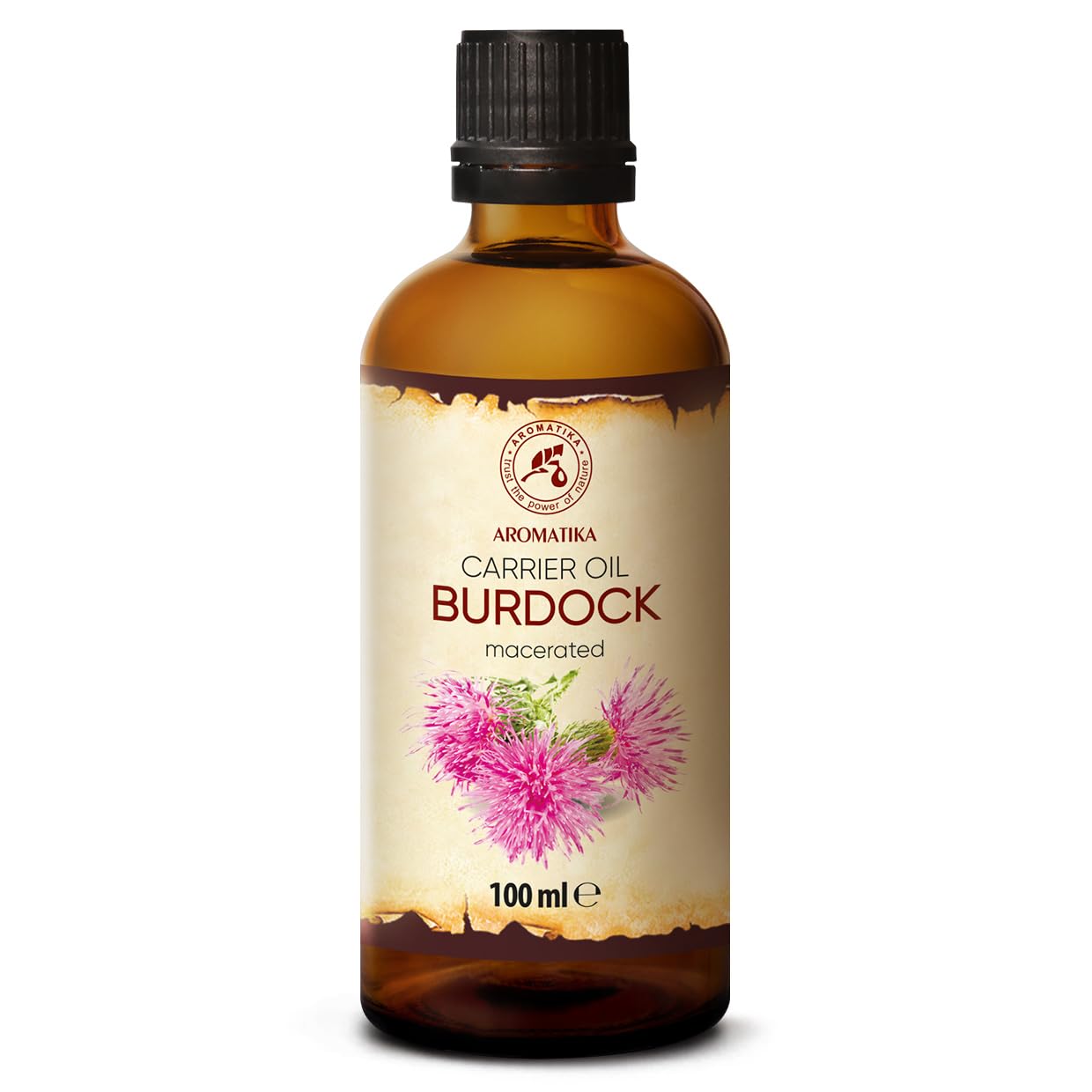 Burdock Root Oil 3.4 Fl Oz - 100% Pure & Natural - Arctium Lappa For Hair & Scalp - Good Benefits For Skin - Hair - Face - Body Care - Glass Bottle - Oils Burdock