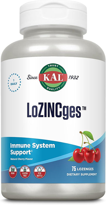 Kal 13 Mg Lozincges Cherry, 75 Count