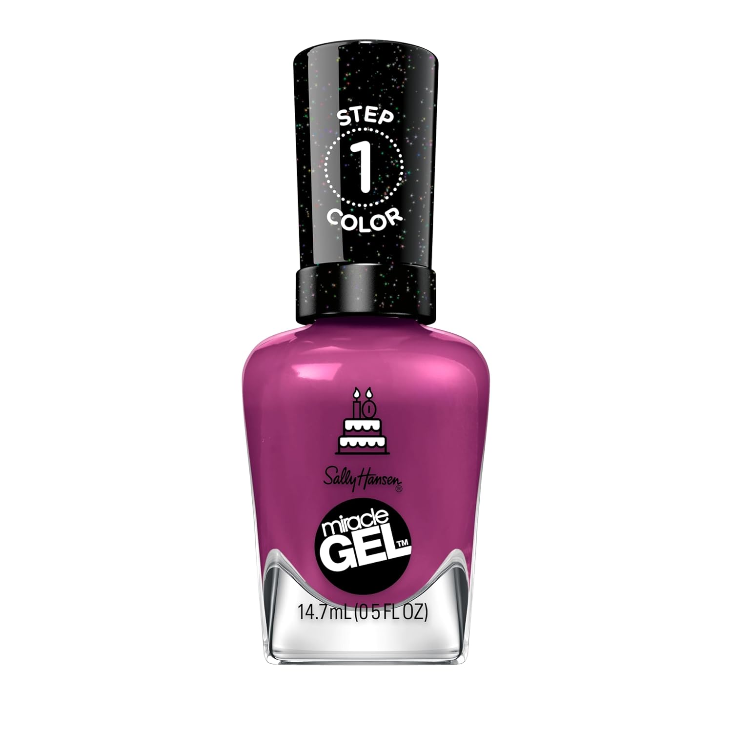 Sally Hansen Miracle Gel™, One Gel Of A Party Brewberry, Long Lasting, Gel-Like Formula, No Uv Lamp Needed, Purple Nail Polish