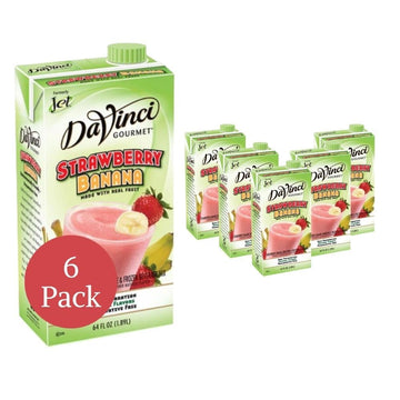 Davinci Gourmet Strawberry Banana Smoothie, 64 Fluid Ounce (Pack Of 6)