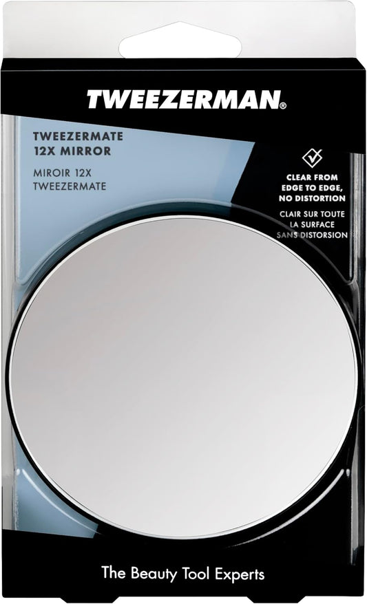 Tweezerman 12X Magnifying Mirror W/ Suction Cups