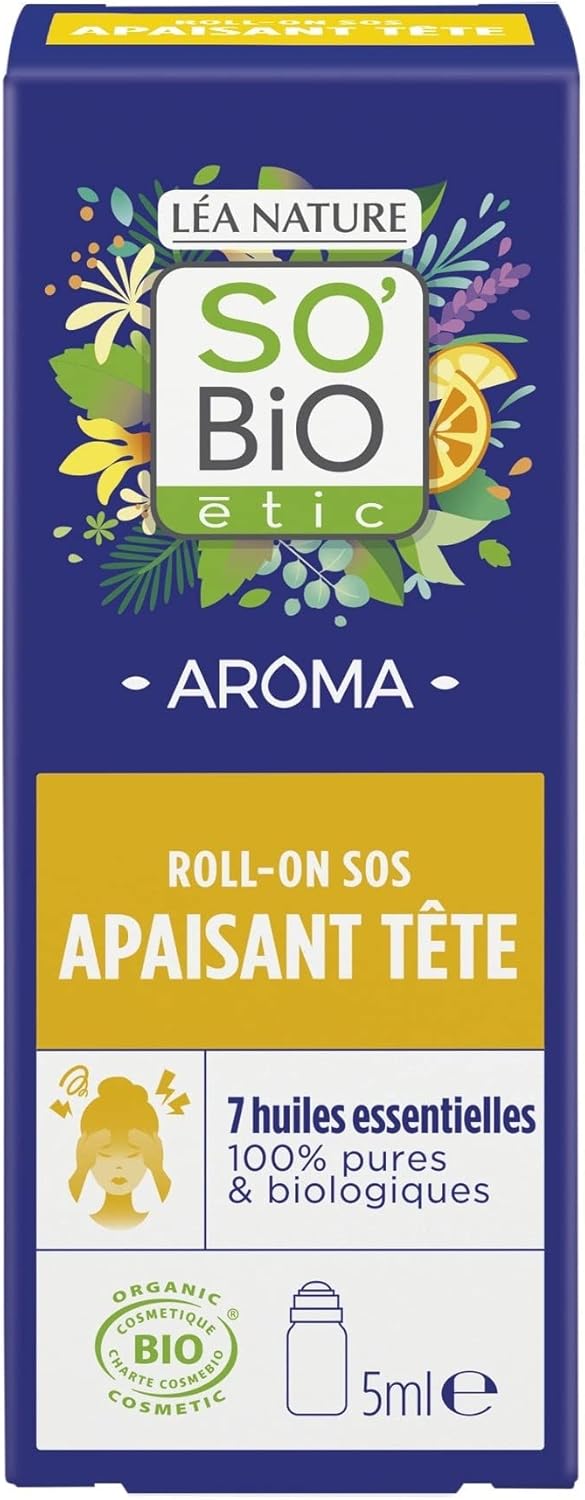 So'Bio Étic Organic Sos Headache Roll-On, 5 Ml