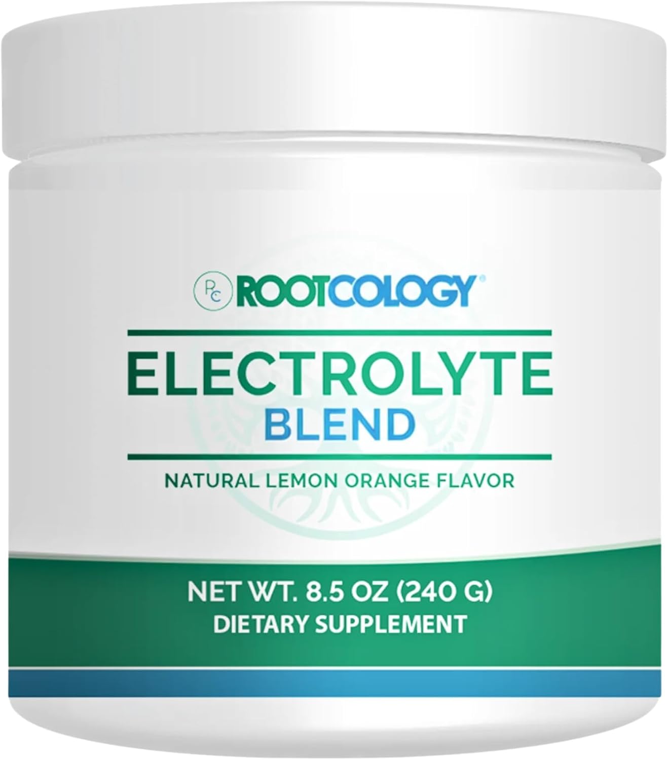 Rootcology By Dr. Izabella Wentz | Electrolyte Blend | Natural Lemon Orange Flavor | 240G / 30 Servings