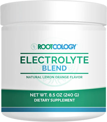 Rootcology By Dr. Izabella Wentz | Electrolyte Blend | Natural Lemon Orange Flavor | 240G / 30 Servings
