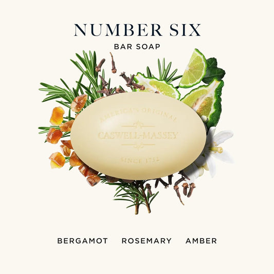 Caswell-Massey Oatmeal Castile Bar Soap For Men & Women, Unscented & Moisturizing Natural Soap Bar For All Skin Types, Made With Essential Oils & Plant-Based Formula For Face & Body, 6.4 Oz