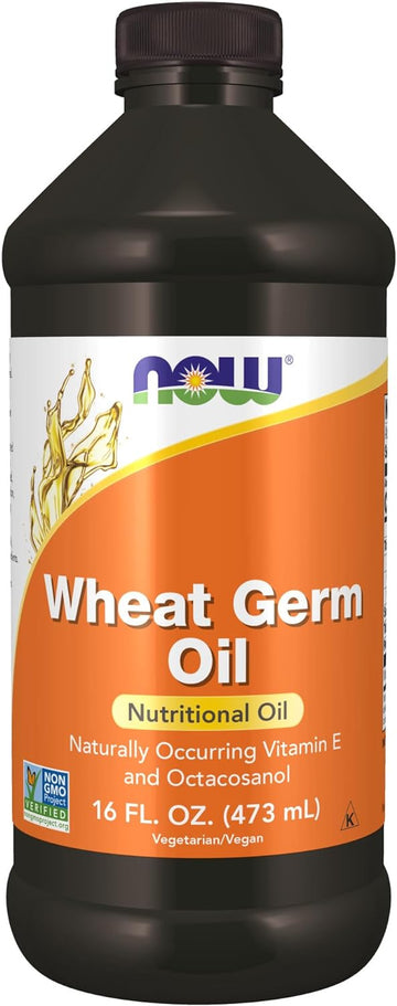 NOW Supplements, Wheat Germ Oil with Essential Fatty Acids (EFAs), Nutritional Oil, 16-Ounce