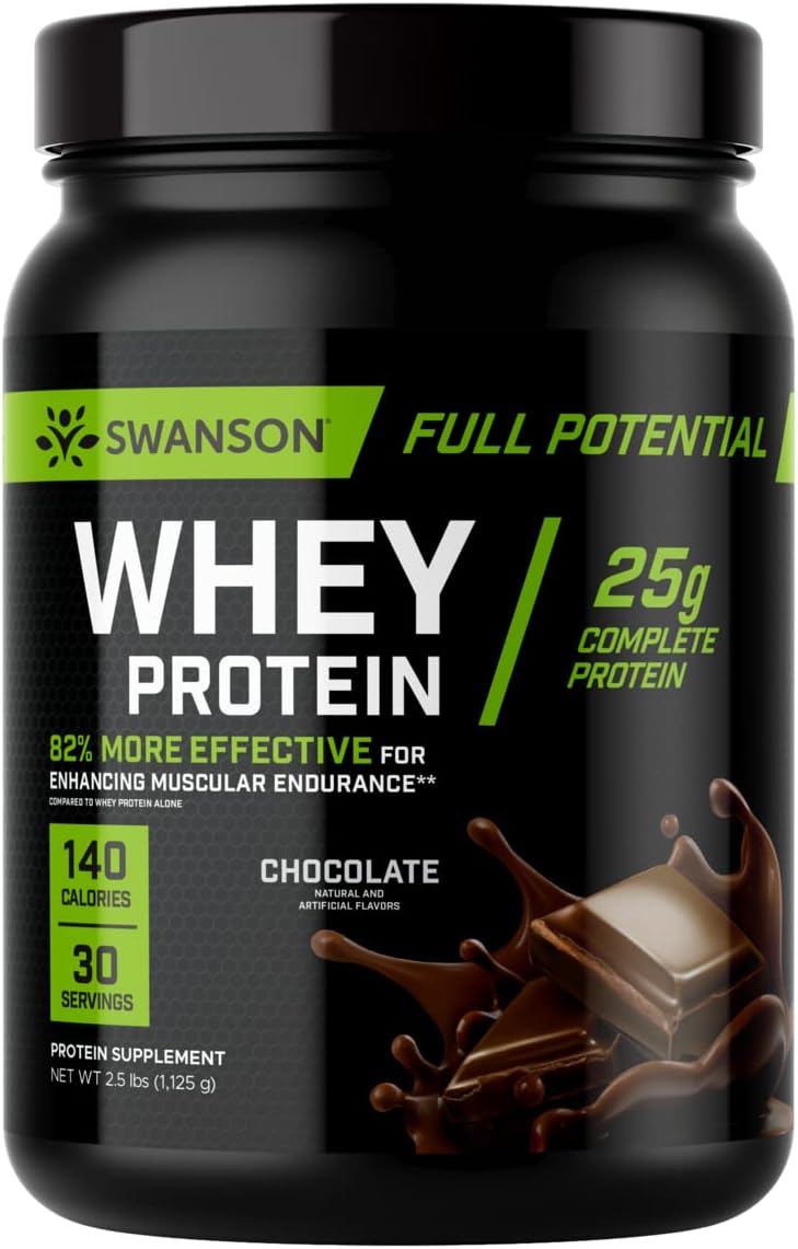 Swanson Full Potential Whey Protein - Chocolate Flavor, Protein Powder