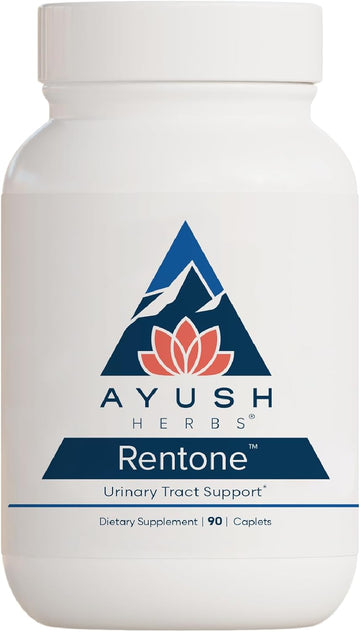 Ayush Herbs Rentone, Ayurvedic Urinary Tract and Kidney-Support Supplement, All-Natural Herb and Mineral Blend with Cranberry, Vitamin B6, Tribulus, and Holy Basil, 90 Vegetarian Caplets
