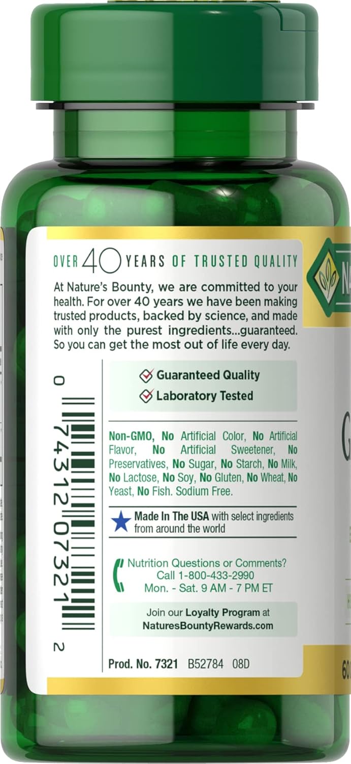 Nature's Bounty Horny Goat Weed with Maca, Herbal Health Supplement, 60 Capsules : Health & Household