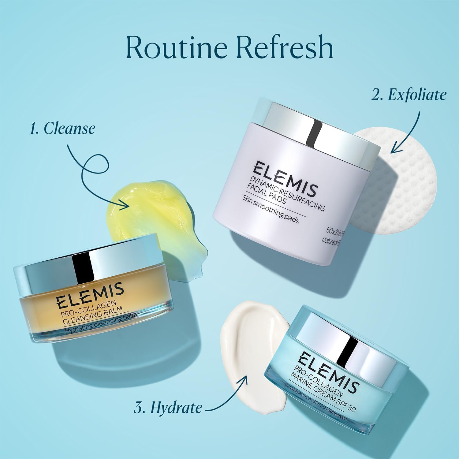 Elemis Dynamic Resurfacing Facial Pads, Exfoliating Face Wipes with Tri-Enzyme Technology, Gentle Exfoliating Rounds for Smooth, 60 Pads : Amazon.co.uk: Beauty