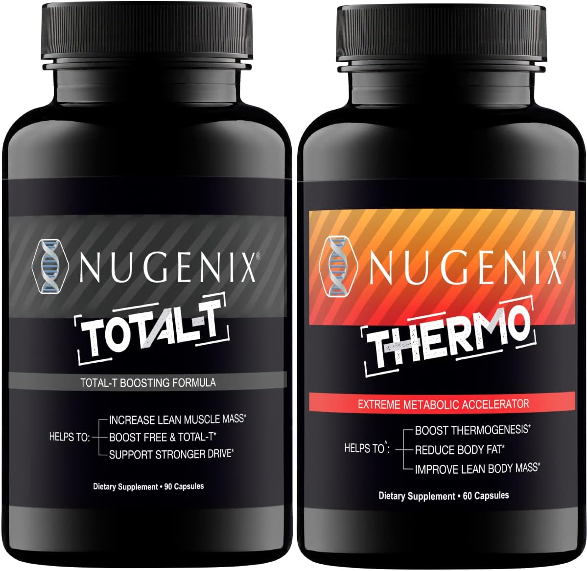 Nugenix Total-T - Free And Total Testosterone For Men Thermo - Thermogenic Fat Burner Bundle