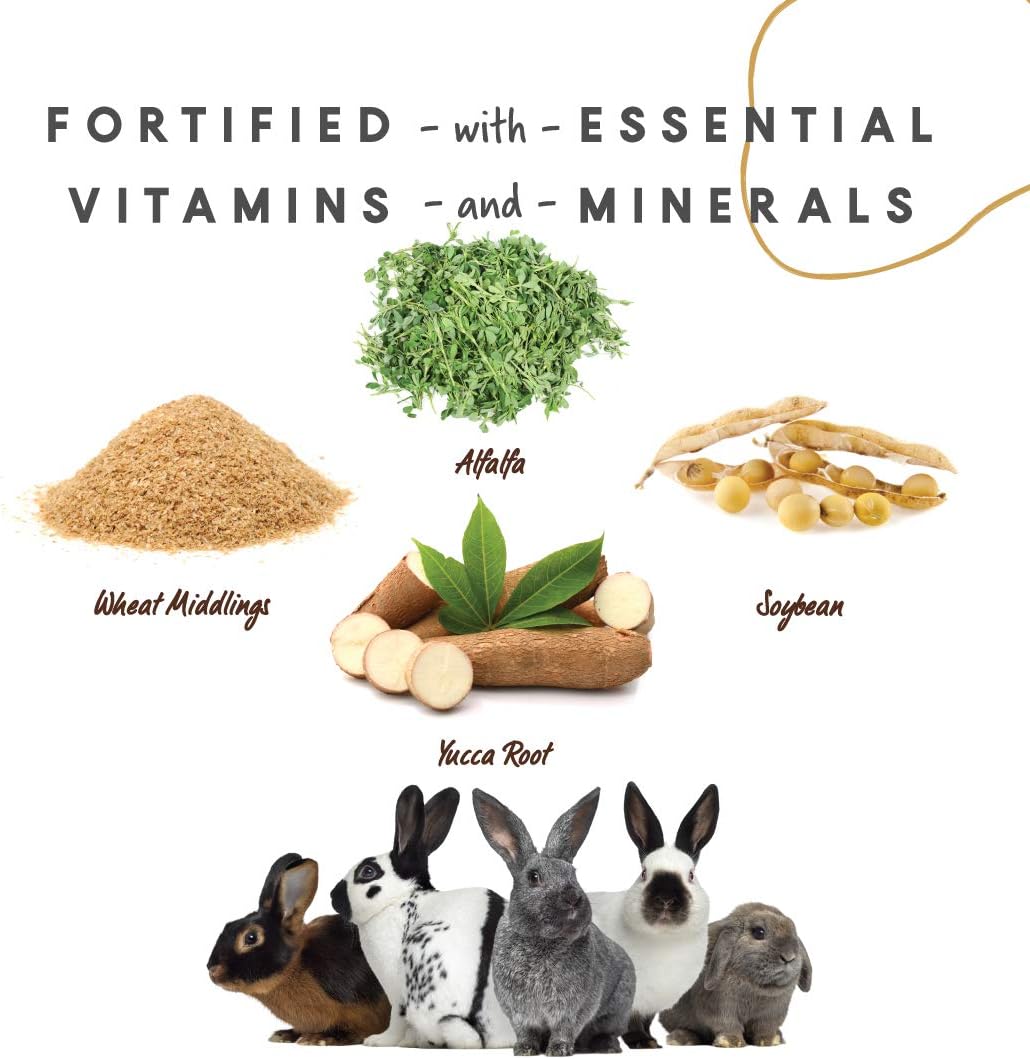 Manna Pro Rabbit Feed | with Vitamins & Minerals | Complete Feed for Rabbits | No Artificial Colors or Flavors | 5lb : Pet Supplies