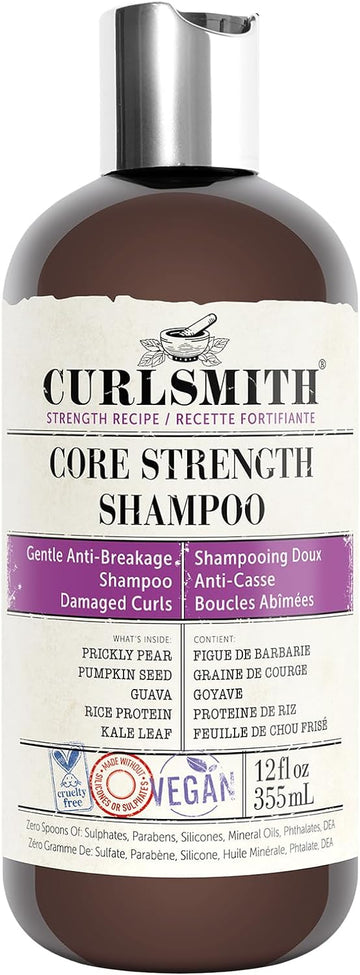 Curlsmith – Core Strength Shampoo, Gentle Protein-Rich For Frequent Use (355Ml)
