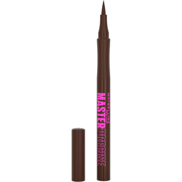 Maybelline Eyestudio Master Precise All Day Waterproof Liquid Eyeliner Makeup, Forest Brown, 1 Count (Packaging May Vary)