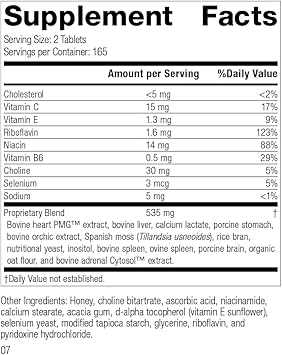 Standard Process Cardio-Plus Gf (Gluten Free) - Supports Heart Health And Blood Flow From Vitamin C, Vitamin E, Riboflavin, Niacin, Vitamin B6, Choline, Selenium, And More - 330 Tablets