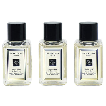 Jo Malone Wood Sage And Sea Salt Body And Hand Wash Trio Travel Size Set - 3 X 0.5 Oz