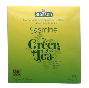 Stassen Pure Jasmine Green Tea, 100 Tea Bags (Pack Of 2)