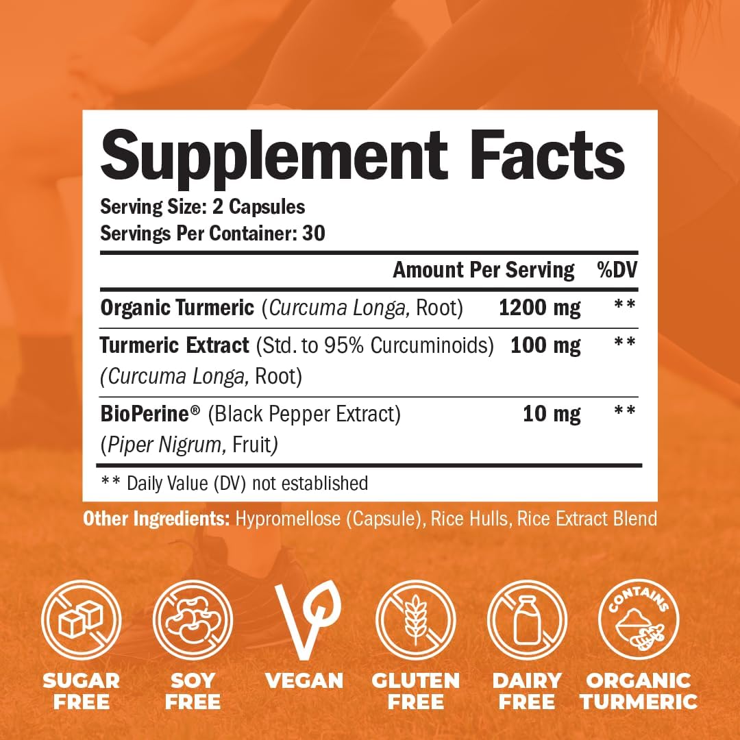 Vimerson Health Mens Multivitamins + Turmeric Curcumin with BioPerine 10 mg Bundle. Joint Support and Inflammatory Balance, Immune Support, Antioxidant Properties for Him : Health & Household