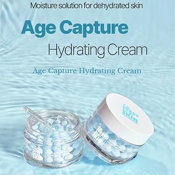 I'M Sorry For My Skin Age Capture Facial Cream, Korean Skin Care Moisturizer For Face And Neck With Hyaluronic Acid, Anti-Aging, Wrinkle Gel-Cream For Women (Blue - Hydrating Cream, 1.76 Oz)