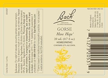 Bach Original Flower Remedies 6-Pack, Know Your Own Mind" Essence Grouping - Hornbeam, Gorse, Gentian, Scleranthus, Wild Oat, Cerato, Plus Mixing Bottle, 20mL Dropper x6, Empty Mixing Bottle x1