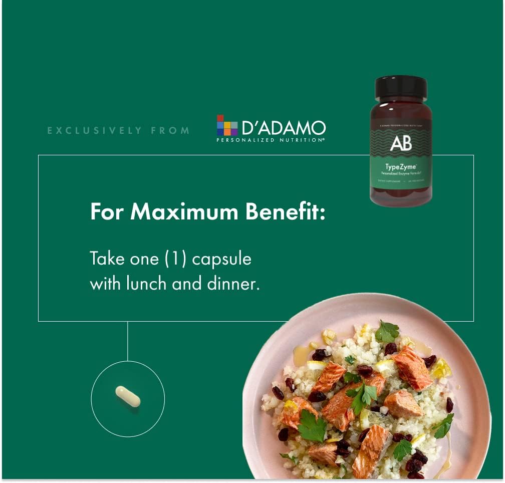 D'Adamo Personalized Nutrition Typezyme - Digestive Enzyme (Blood Type Ab) : Health & Household