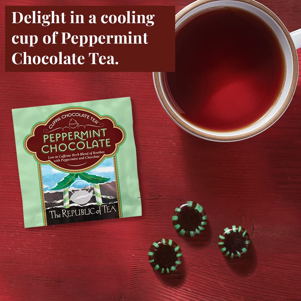 The Republic Of Tea – Cuppa Chocolate Tea Assortment Gift (24 Individually Wrapped Dessert Tea Bags)