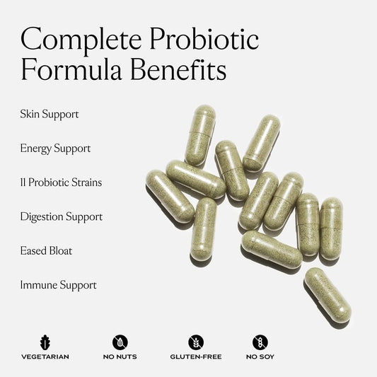 Sakara Complete Probiotic, 180 Capsules - Probiotics For Women Digestive Health, Gut Health Pre And Probiotics For Women, Prebiotics And Probiotics
