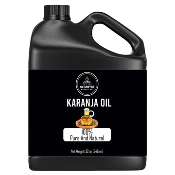 Naturevibe Botanicals Karanja Oil (32oz) | 100% Pure & Natural | Hair Care | Pongamia pinnata (946 ml)
