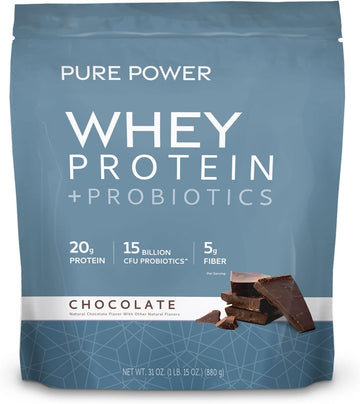 Dr. Mercola Pure Power Whey Gusset, Chocolate, 22 Servings (1 Lb 15 Oz), Non Gmo, Gluten Free, Soy Free