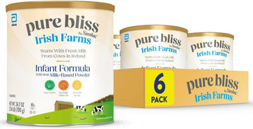 Pure Bliss By Similac Irish Farms Infant Formula, Easy To Digest, Non-Gmo, Powder, 24.7-Oz Can, Pack Of 6