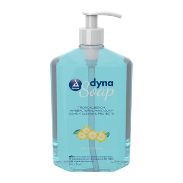 Dynarex 1438 Dynasoap Tropical Beach Liquid Soap In Pump Bottle, 7.5 Oz, Pack Of 24