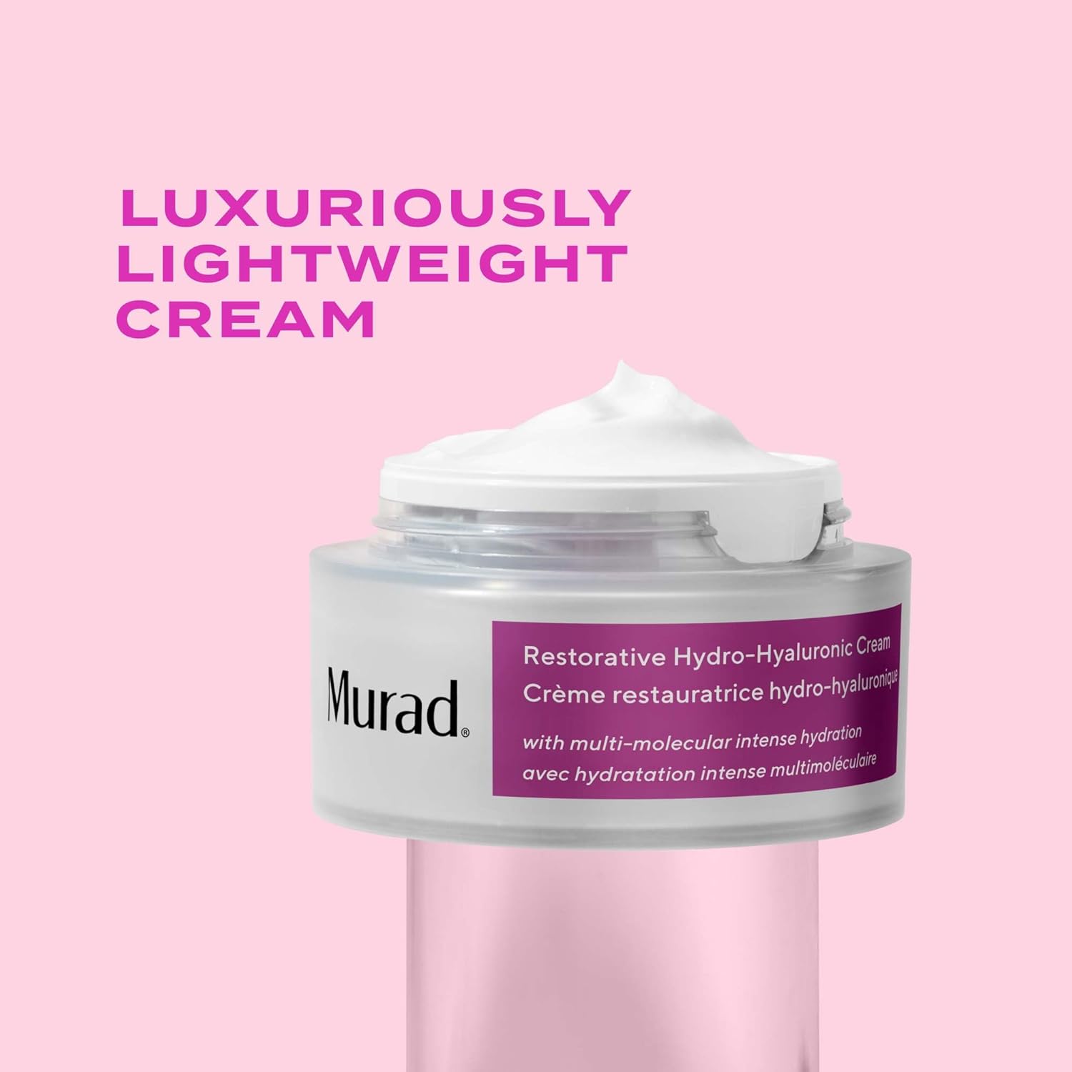 Murad Restorative Hydro-Hyaluronic Face Cream – Moisture-Boosting Formula With Hyaluronic Acid, Coconut Extract, Botanical Oils & Shea Butter For Lasting Hydration, Plump, & Smooth Skin - 1.7 Fl Oz : Beauty & Personal Care