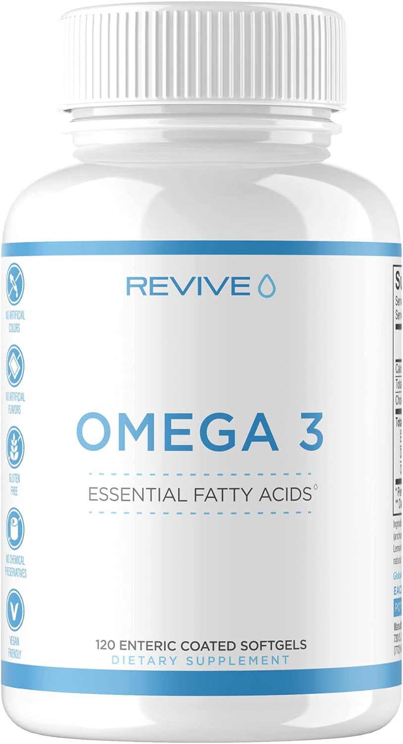 Revive MD | Omega 3 | Promotes The Digestion of Proteins, Fats, Starches & Fibers for Men and Women | Supports Gastric Acid Balance | Targeted Enzyme Support