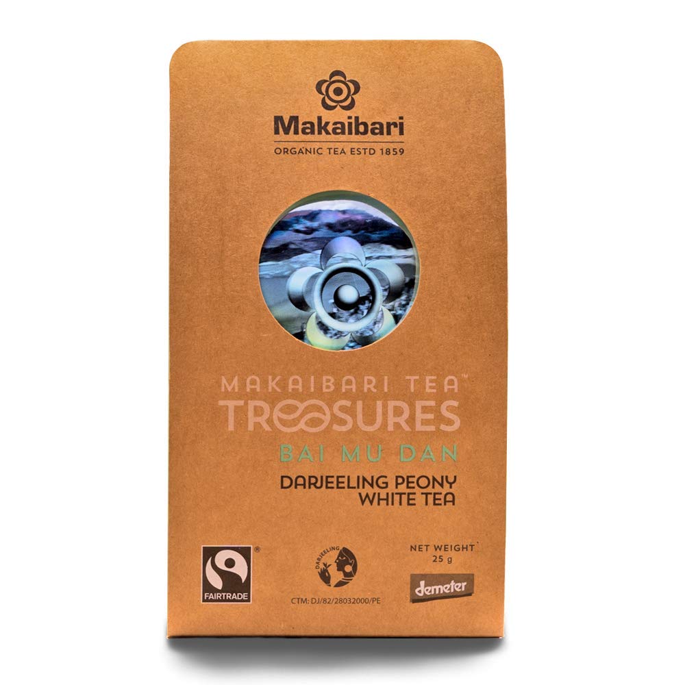 Makaibari Tea Treasures-Makaibari Darjeeling Tea Bai Mu Dan Darjeeling Peony White Tea, 25 G